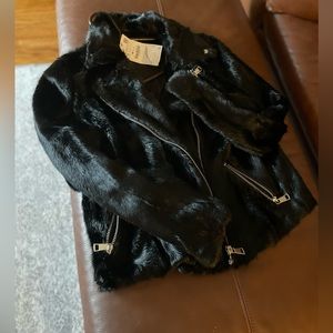 Zara faux moto jacket